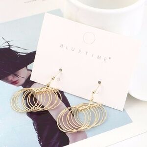 Fashion Gold Plated Hoop Earrings